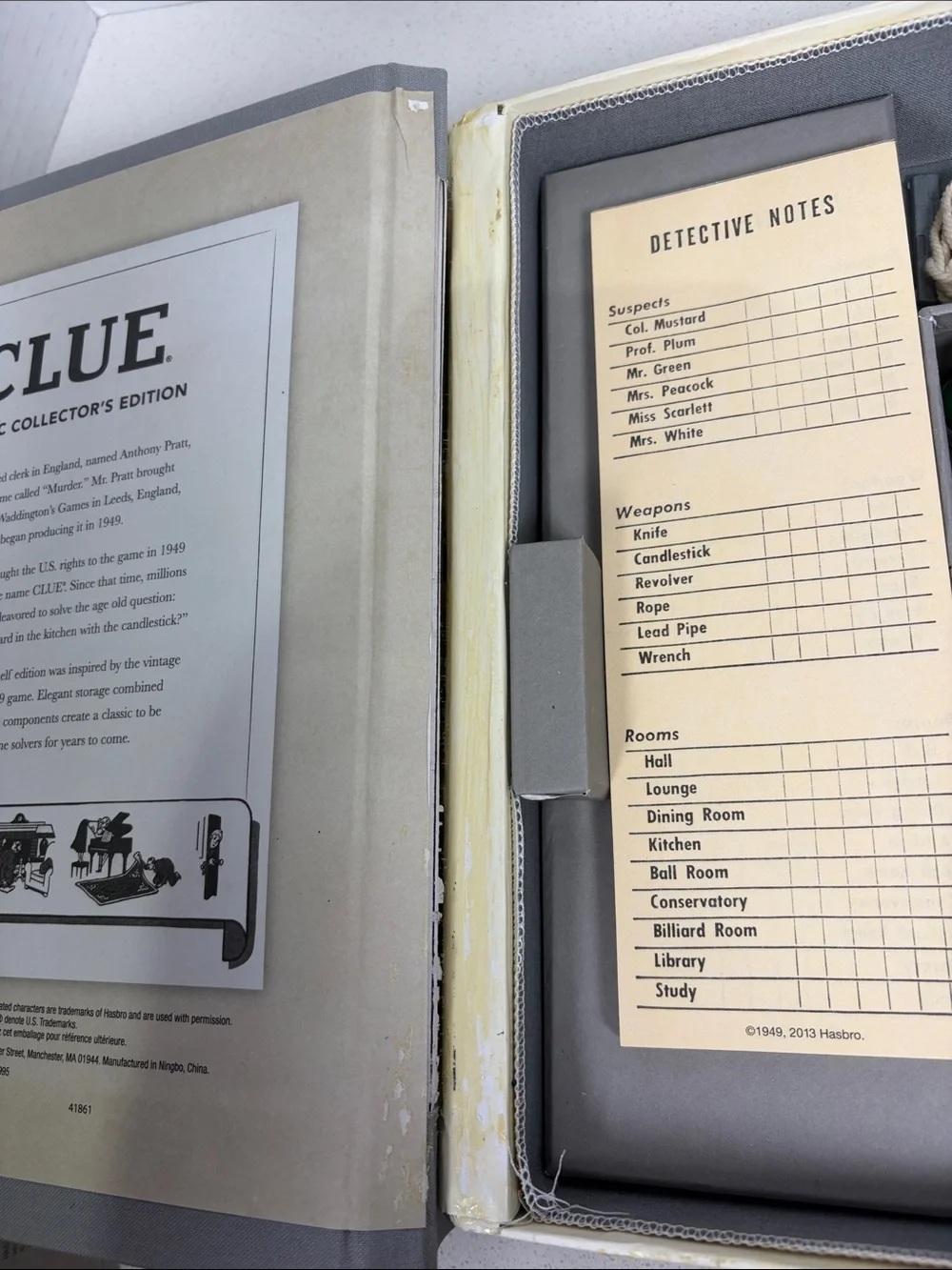 Vintage Clue Board Game Complete All Pieces Included As-Is Decor/Game - Picture 4 of 5